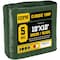 Core Tarps Heavy Duty Tarp, 10 ft L x 0.5 mm H x 10 ft W, 5 Mil, Green/Black, Polyethylene CT-503-10X10 - alternate 1